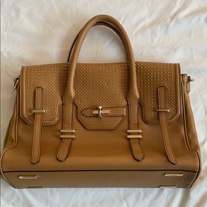Pre-owned Rebecca Minkoff Jules Satchel Almond